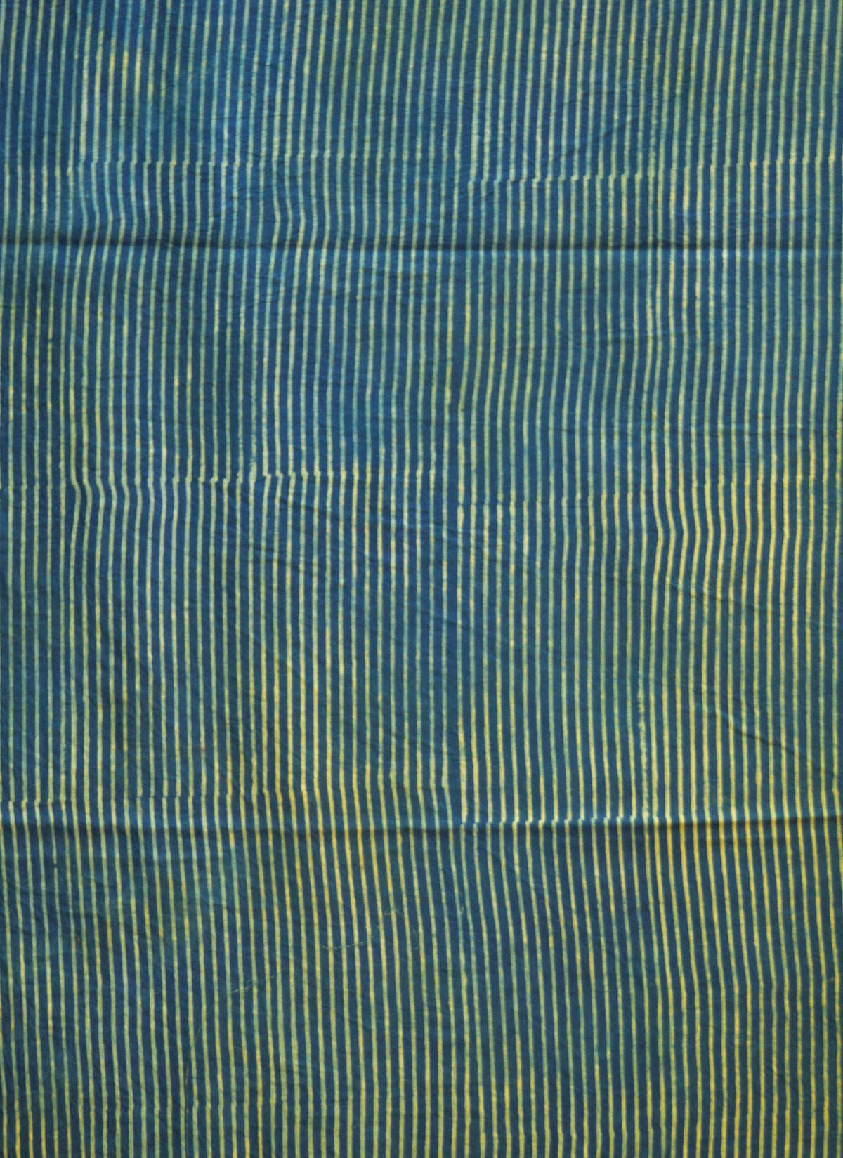 Premium Ajrak lawn bottom fabric organic dye green stripe pattern