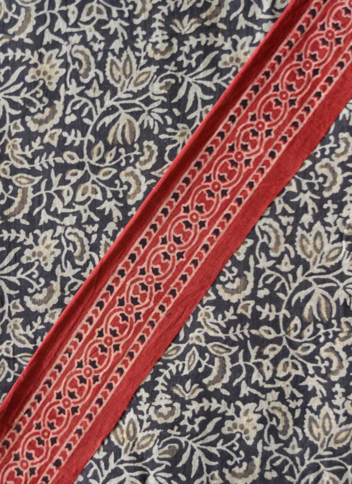 Sindhi heritage inspired Ajrak Design Dress in contemporary stitched style