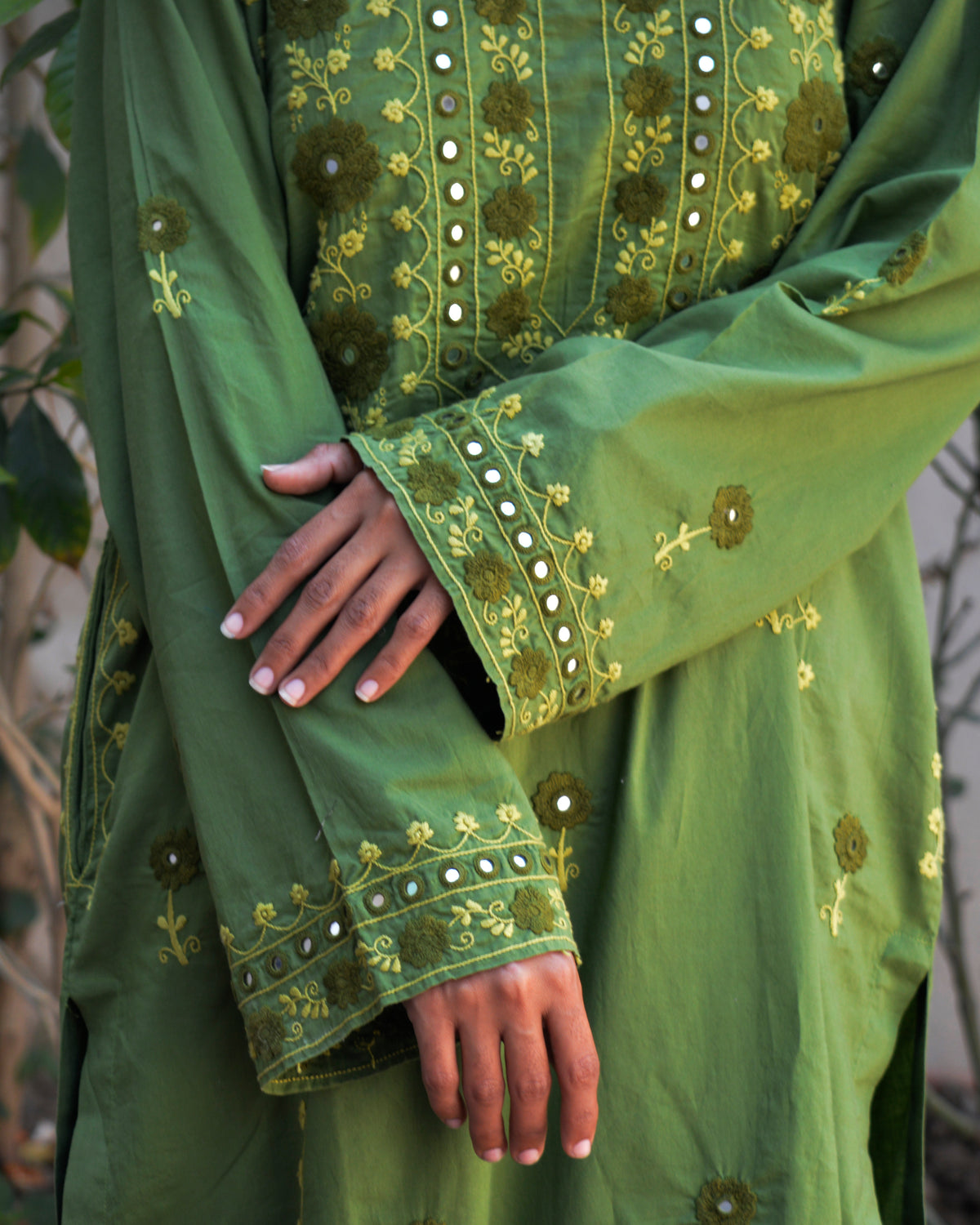 Luxury pret embroidered kurta trouser set Pakistan festive wear