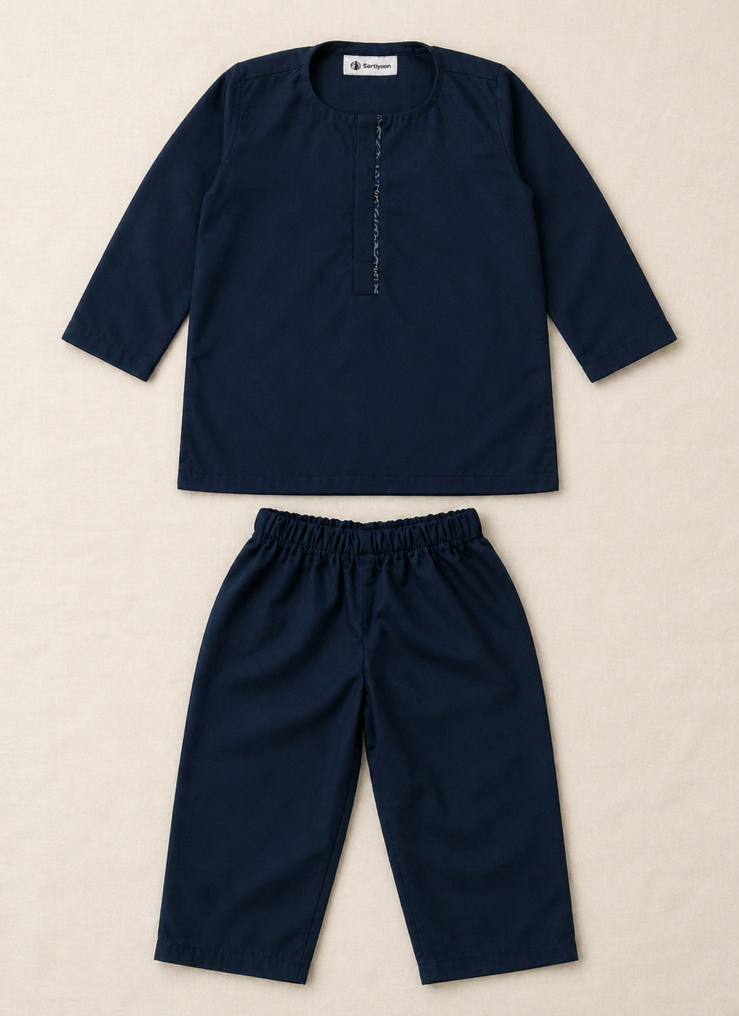 Soft breathable kids summer dress blue casual wear for boys