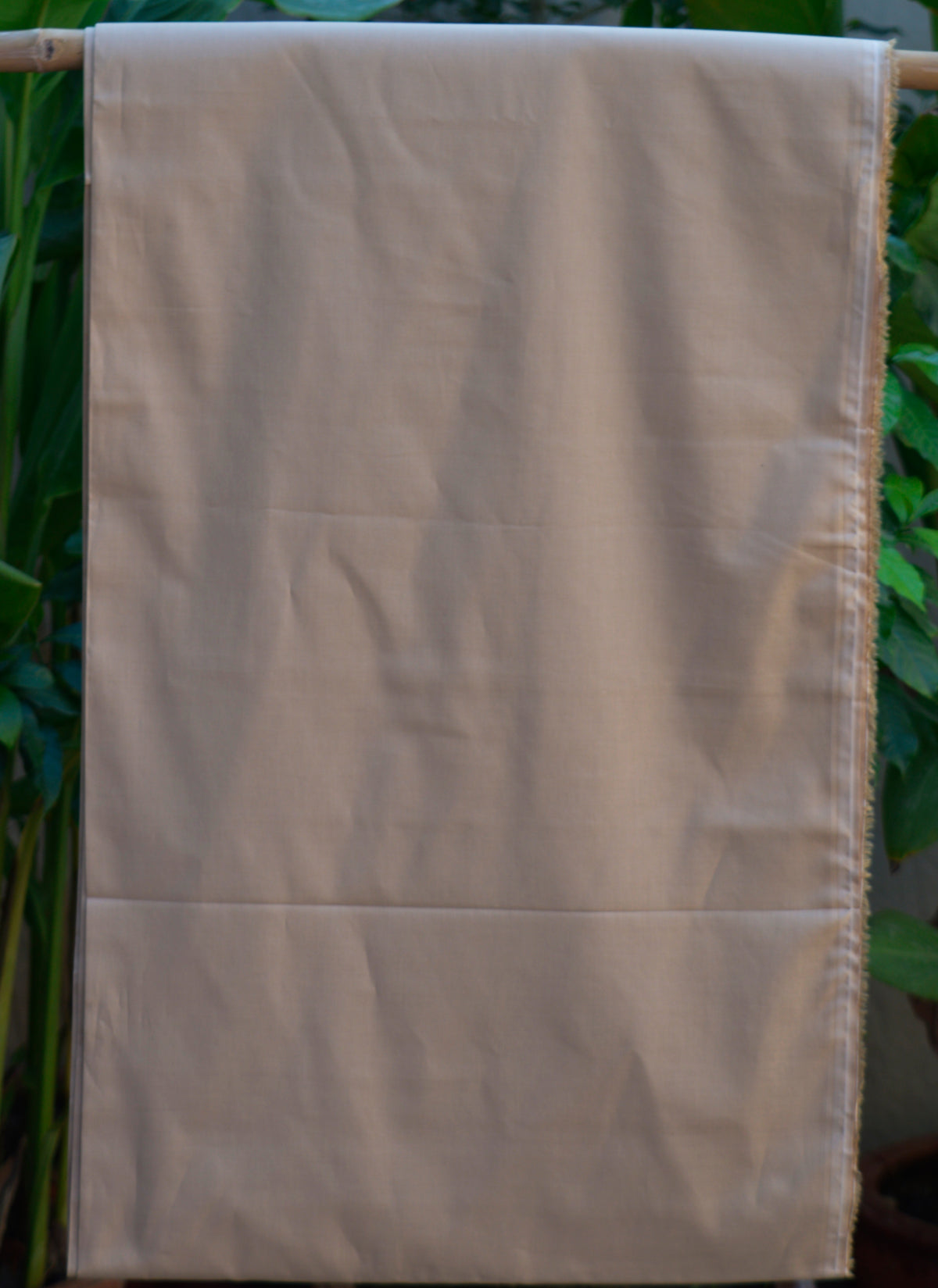Plain beige trouser fabric cotton lawn 2.5 meters × 38 inches – Ajrak Design Dress accessory
