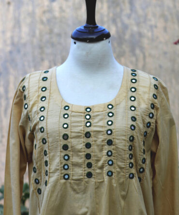 Mirrorwork Dress, Hand Embroidered by Rural Artisans of Sindh